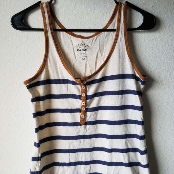 Old Navy tank nautical striped navy blue 🤩 - Picture 5 of 5
